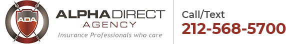 A logo for alpha direct agency insurance professionals who care