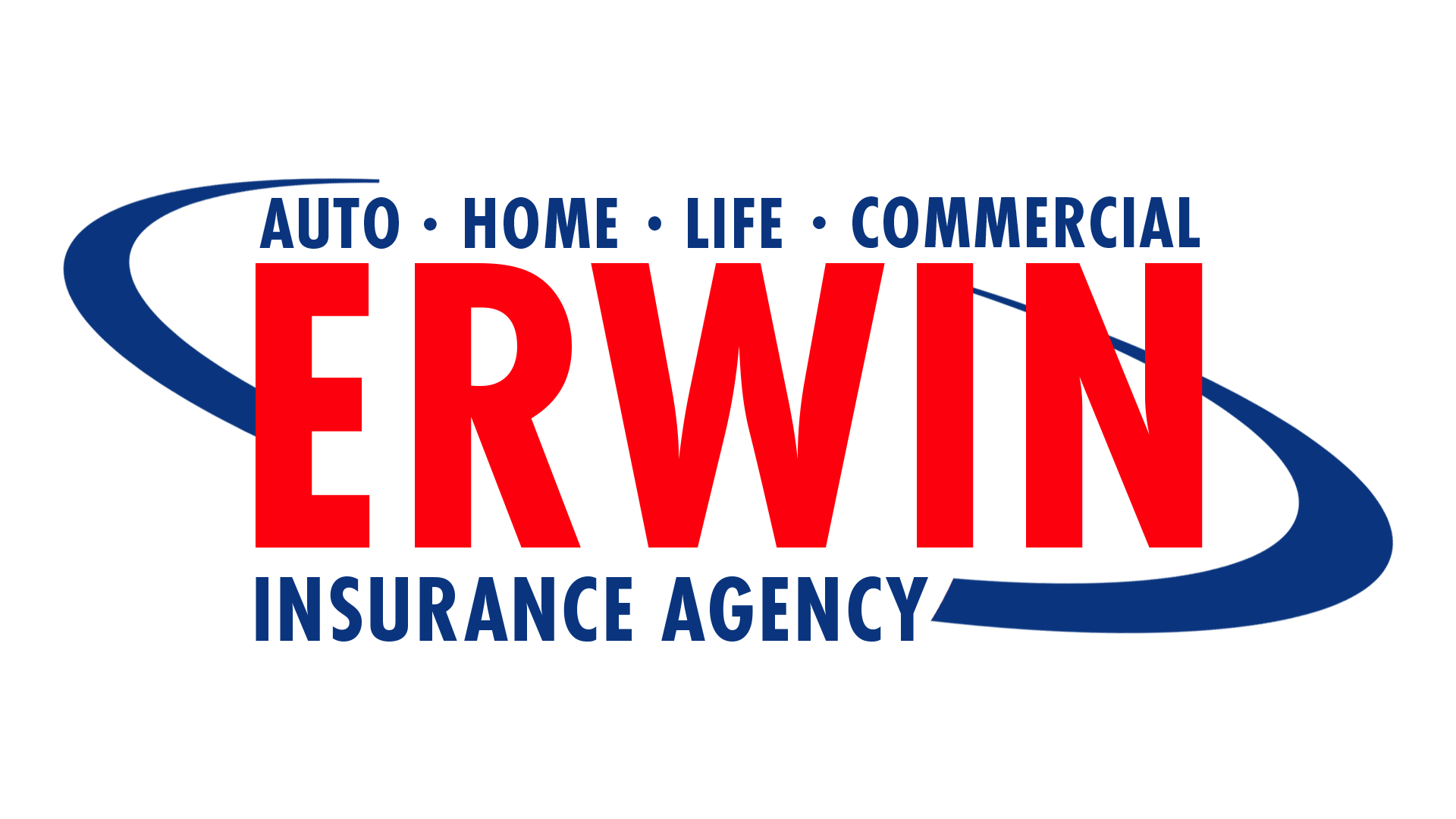The logo for erwin auto home life commercial insurance agency