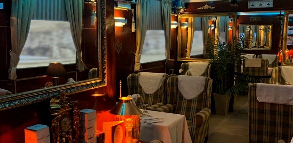 Interior shot of Orient Express Experience Edinburgh www.completelynormalmedia.com