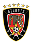 Atlanta United FC logo: Shield with "FIRE" text, soccer ball, stars, black, red, and gold.