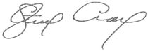 Steve Crane signature