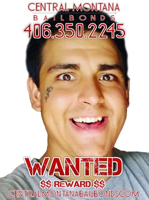 a wanted poster for a man with a tattoo on his face