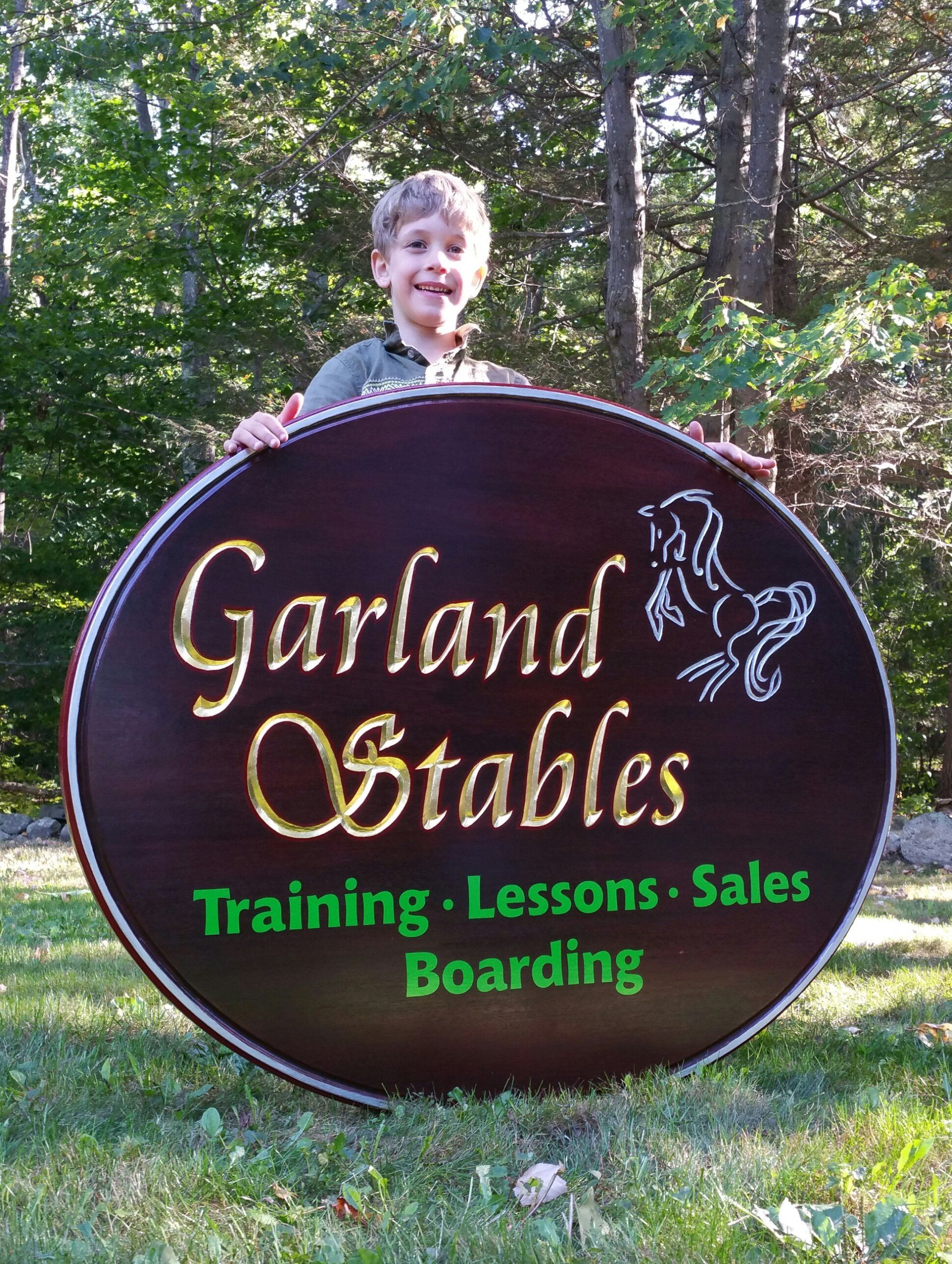 Girl Carving A Business Signage