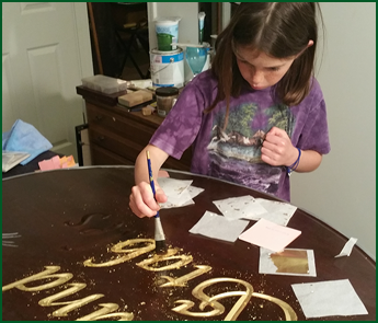 Little Girl Wood Carving