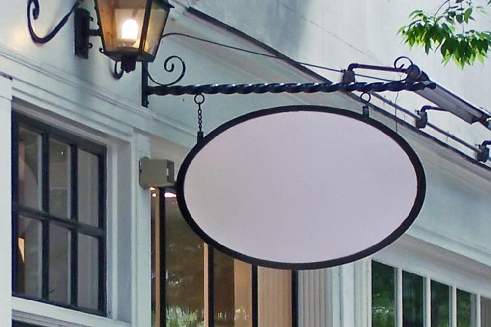 Empty Business Signage