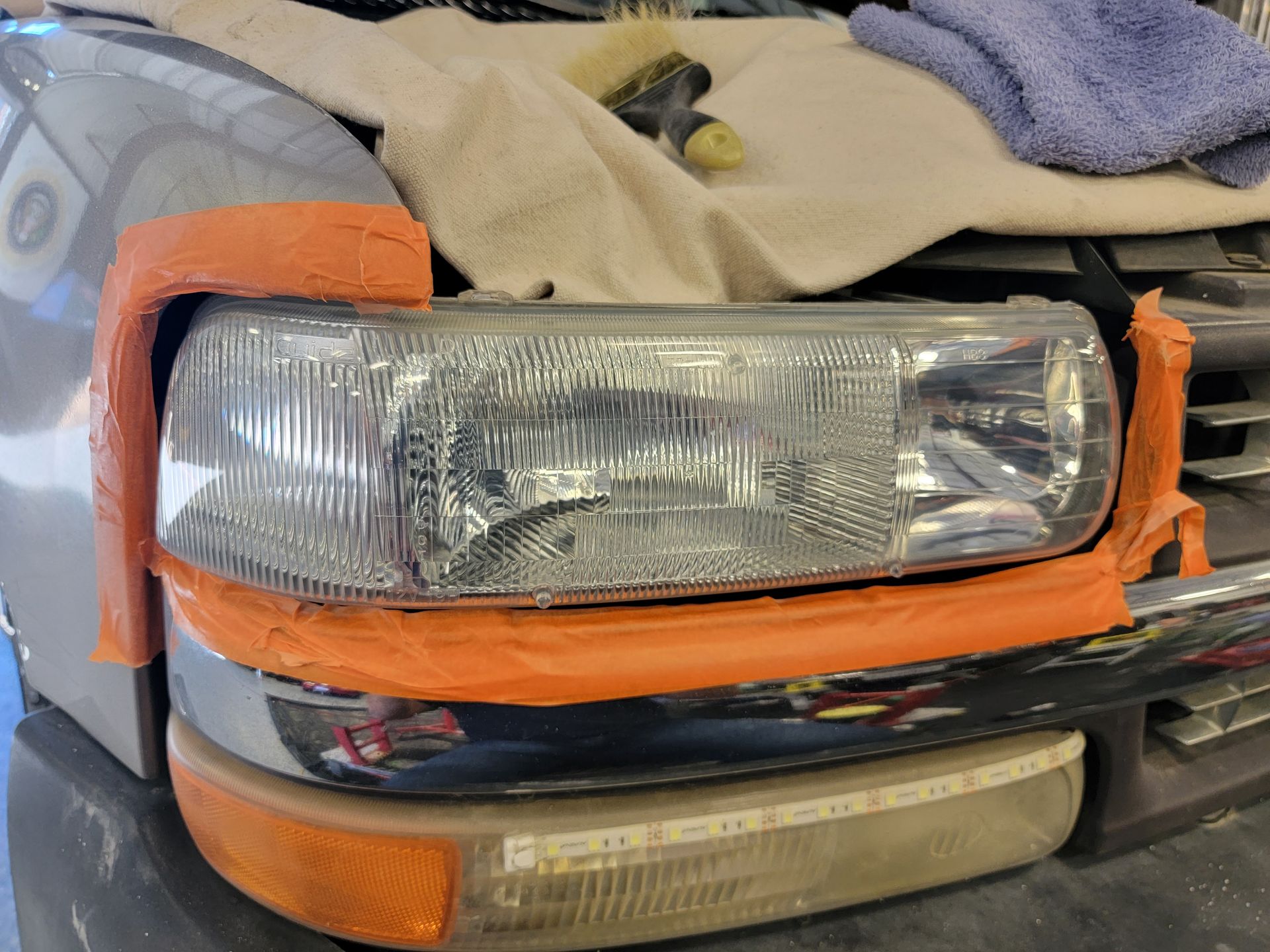 After Headlight Restoration Chevy 1500 In Albuquerque, NM