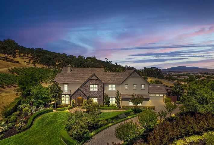 PLEASANTON, SAN JOSE AREA, CA, Vineyard Estate Owned By Jack McCauley
