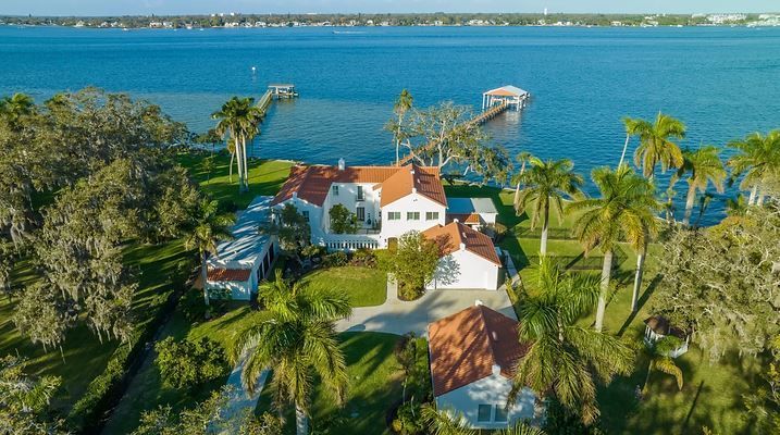 Waterfront Estate with Double Lot