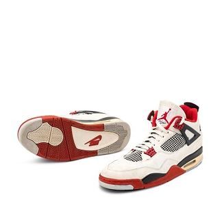 Michael Jordan 1989 Game Worn & Signed Air Jordan IV ‘Fire Red’ | Second Highest Career Assists