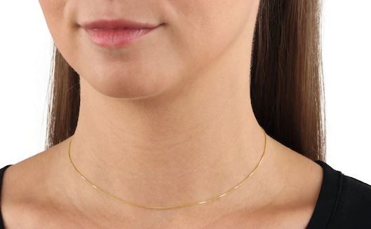 AMOR 9ct Yellow Gold Venezia Chain Necklace