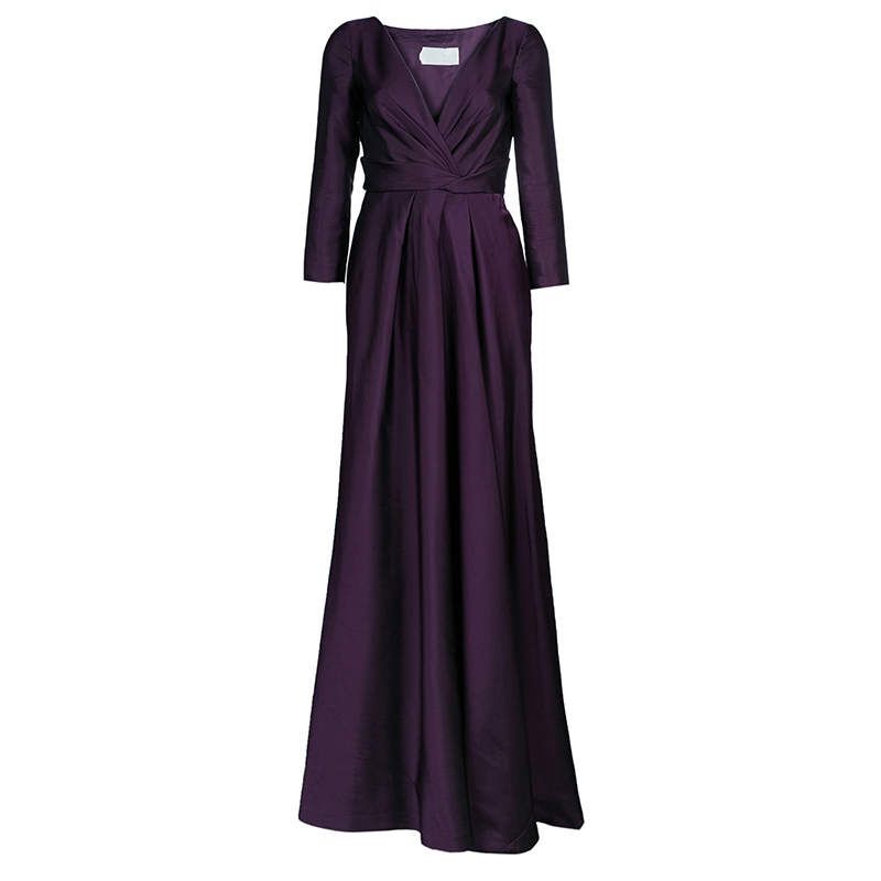 Alberta Ferretti Limited Edition Purple Silk Gown