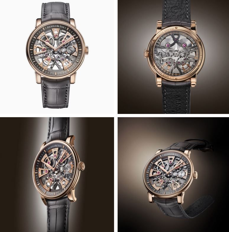 Arnold And Son Nebula 41.5mm Gold Limited Edition Mens Watch Grey 