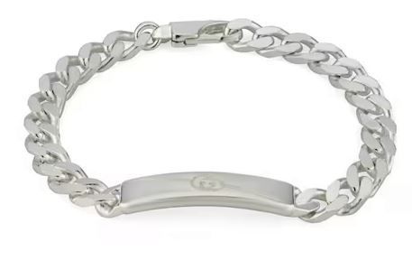 Gucci Gucci Interlocking Chunky Silver Bracelet 