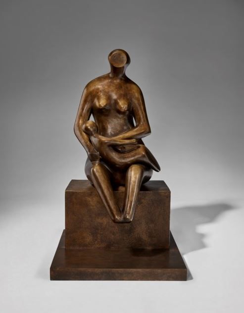 HENRY MOORE (1898-1986)
Mother with Child on Lap