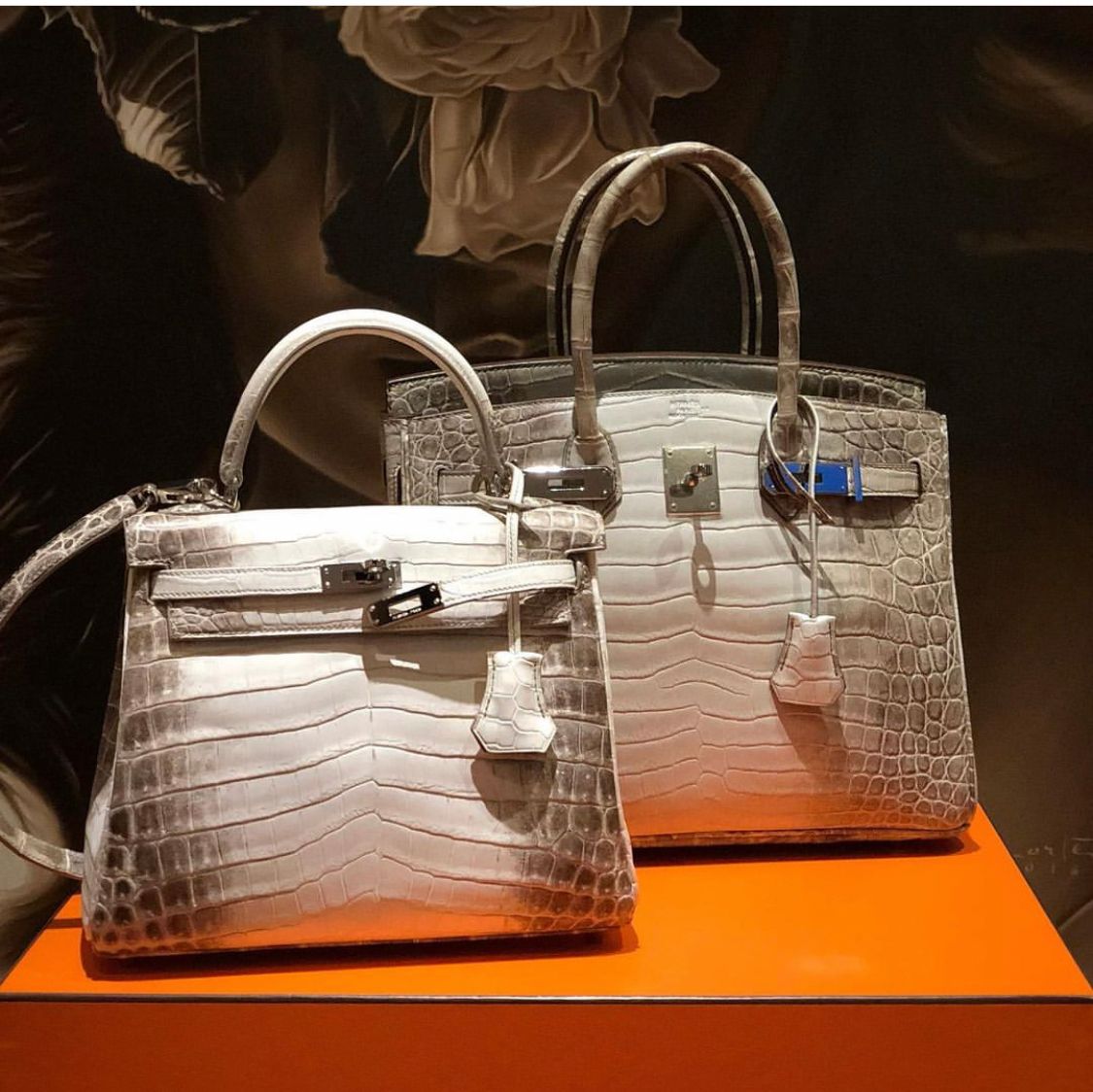 Hermès Kelly 25 Blanc Himalaya & Hermès Birkin 30 Gris Cendre Himalaya