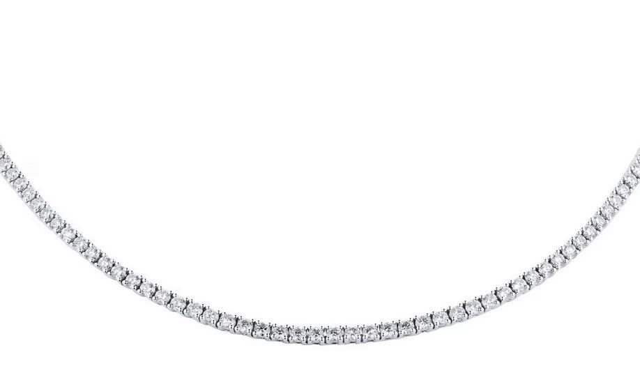 Mappin & Webb 18ct White Gold 10cttw Diamond Line Bracelet