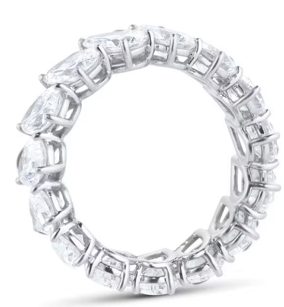 Mappin & Webb Platinum 6.06cttw Pear Cut Full Eternity Ring 