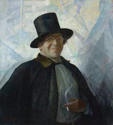 Newell Convers Wyeth (1882-1945)
Self-portrait in Top Hat and Cape