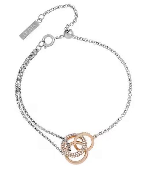 Olivia Burton Stainless Steel Classic Crystal Bracelet 