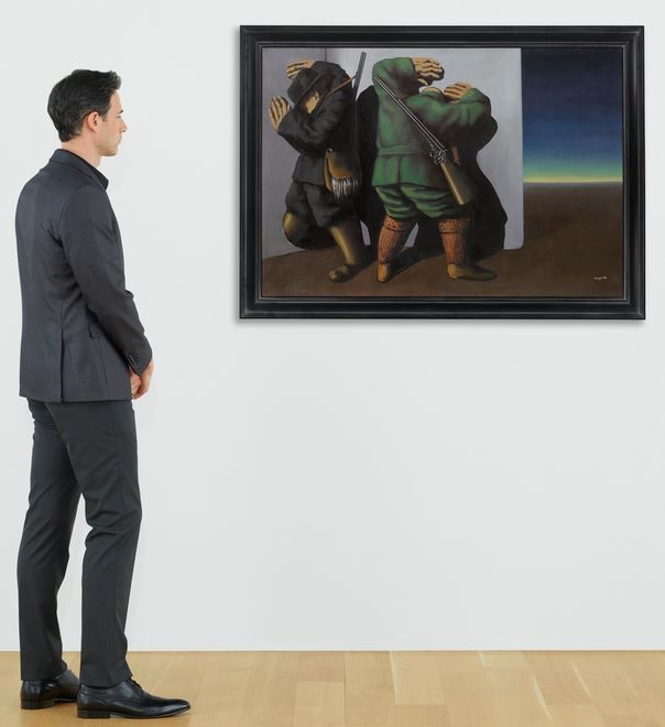 René Magritte (1898-1967) – Les chasseurs au bord de la nuit