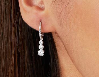 SWAROVSKI Attract Trilogy Drop Earrings 