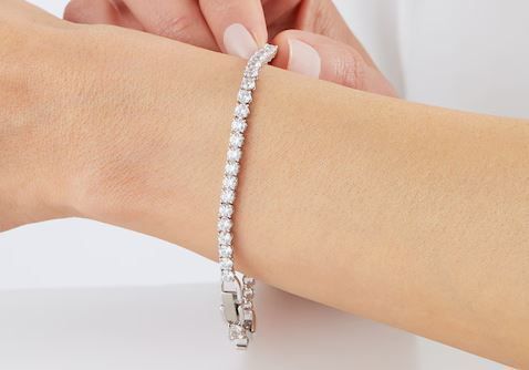 SWAROVSKI Silver Tennis Bracelet 