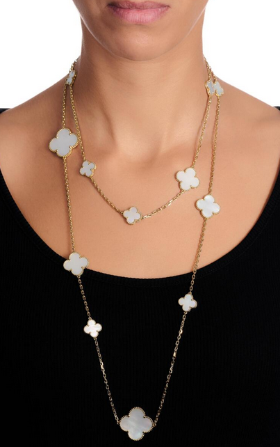 Van Cleef & Arpels
Mother-of-pearl sautoir, ‘Magic Alhambra’