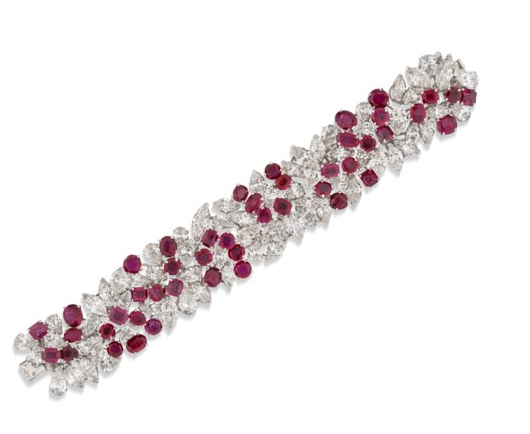 RUBY AND DIAMOND BRACELET