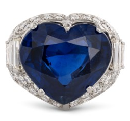 BULGARI SAPPHIRE AND DIAMOND RING