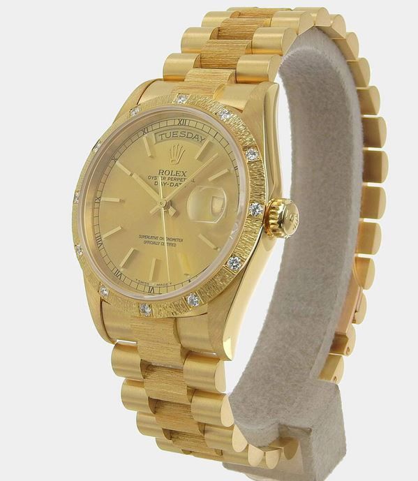 Rolex Champagne 18k Yellow Gold Day-Date 18308