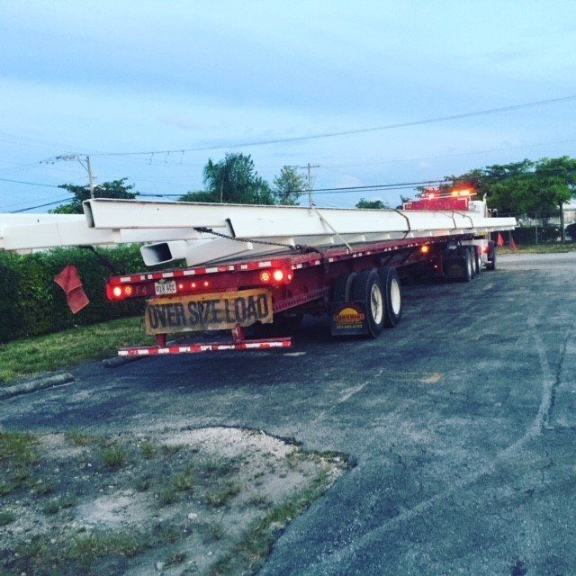 Red Truck — Opa-locka, FL — Sunshine Heavy Hauling, Inc.