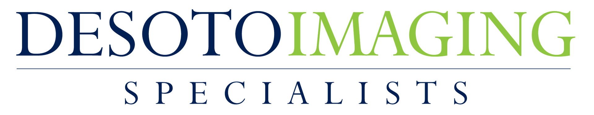 The logo for east memphis imaging is blue and green.