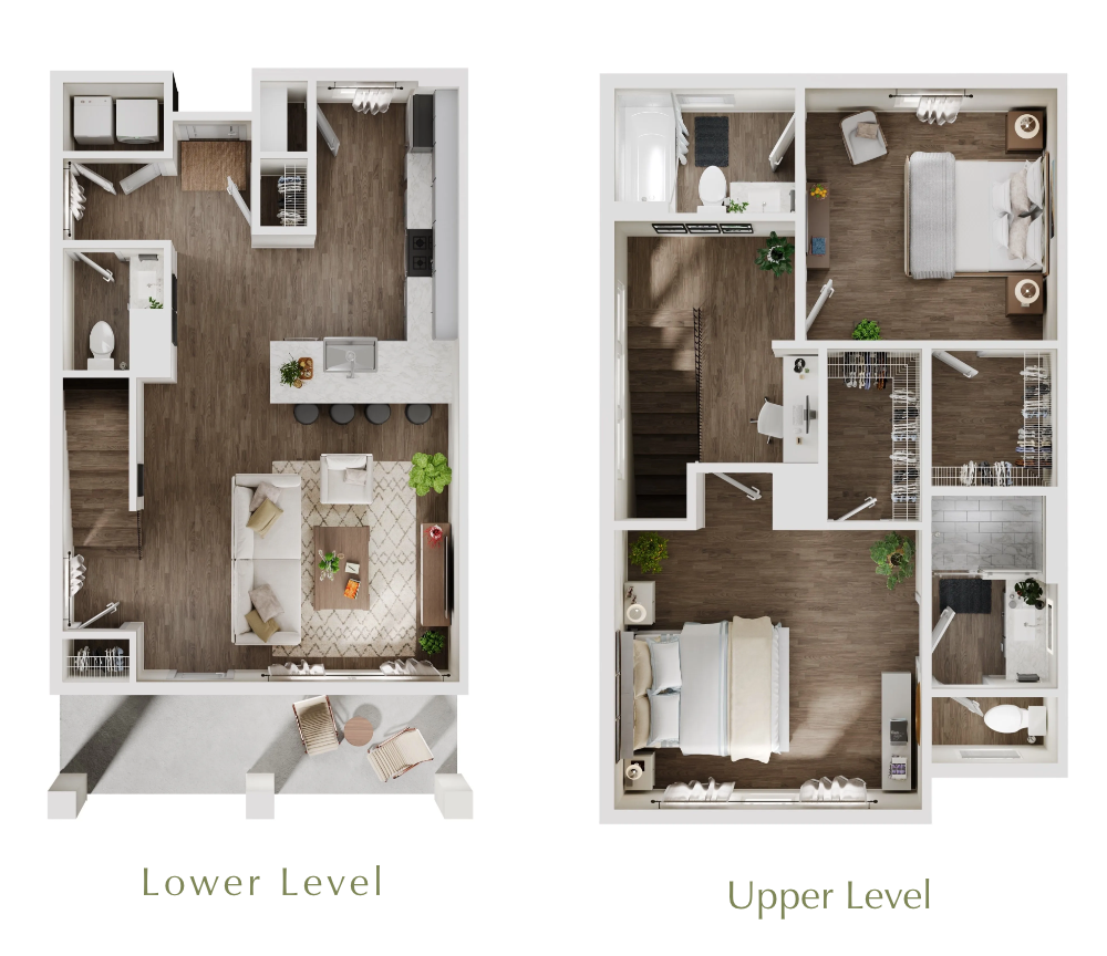 3D Evergreen floor plan from Fairin Realty