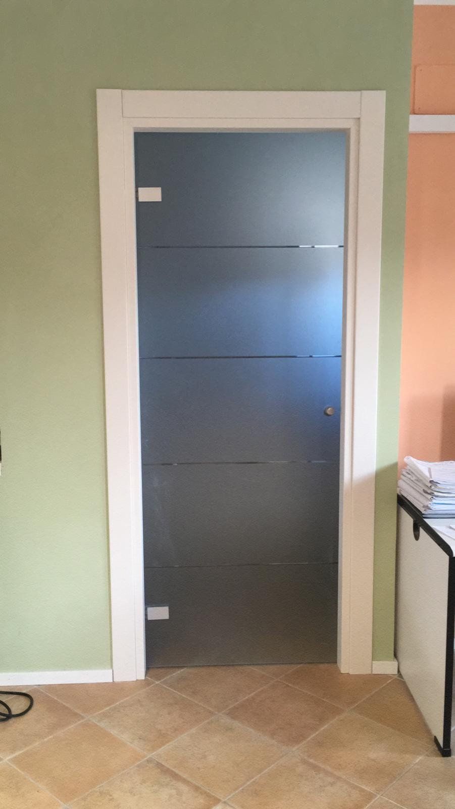 Porta da interno in vetro