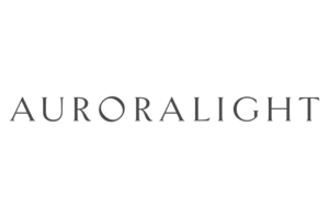 The logo for auroralight is on a white background.