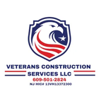Logo for Veterans Construction Services LLC; eagle, red, white, and blue; phone number and NJ HIC number.