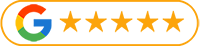 A google logo with five stars on it.