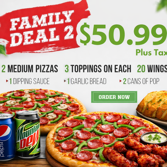 An advertisement for a family deal for $ 46.99