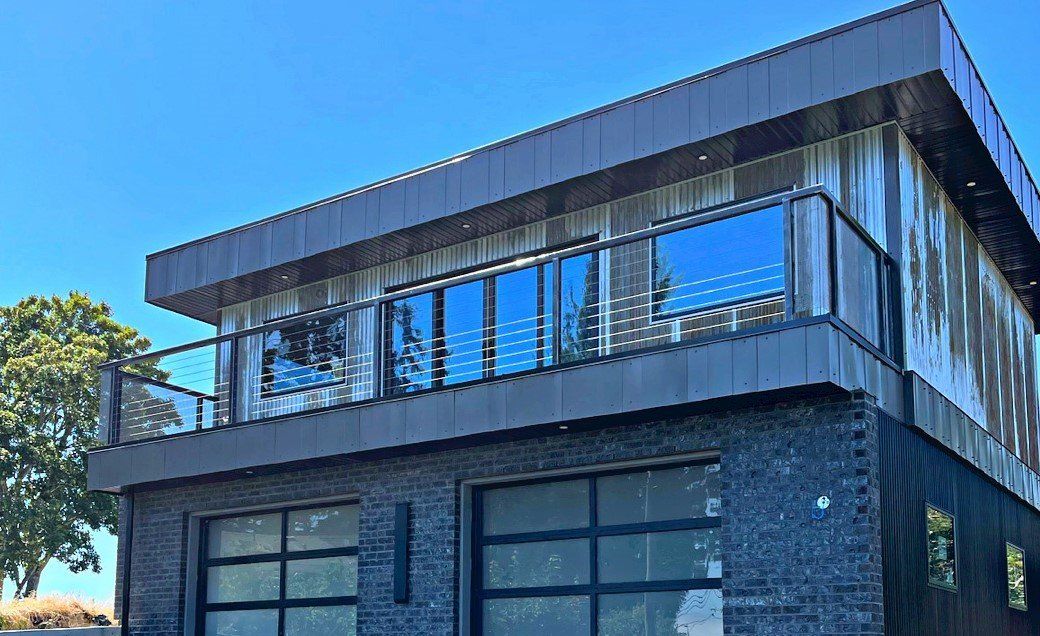 Custom residential railing design and installation by Vancouver Fabricators