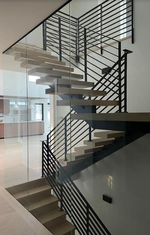 Mono stringer staircase