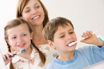 Dental Care — Children Brushing Teeth in Newington, CT
