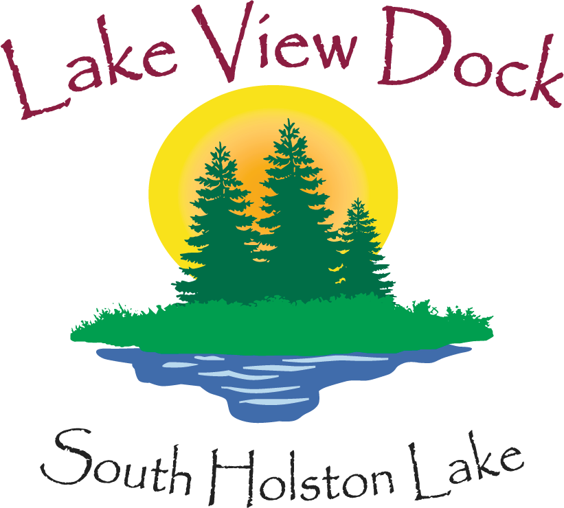 A logo for lake view dock south holston lake