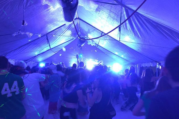 Party Inside the Tent