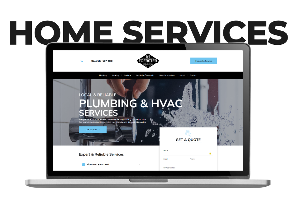 Home Services Website (Plumbing & HVAC)