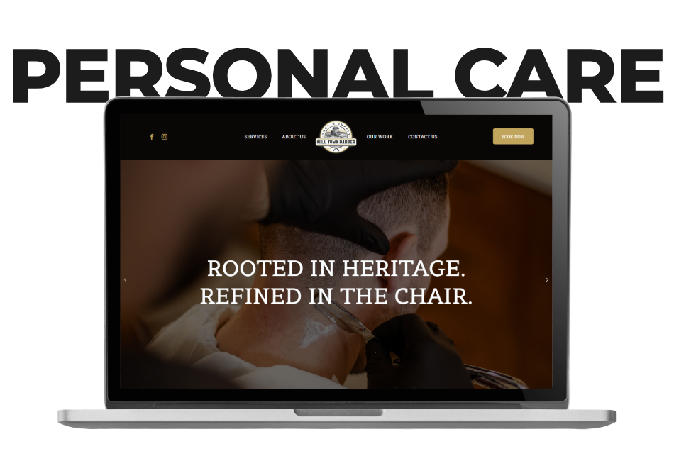 Barbershop Website for Personal Care Industry