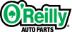 The logo for o'reilly auto parts is green and white | 