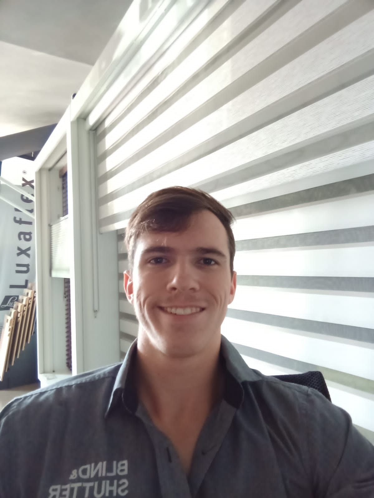 Ivan,consultant at the world-class showroom of Blind & Shutter City in Centurion.