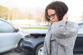 Injured woman feeling bad after having car crash - Personal injury in Uniontown, PA