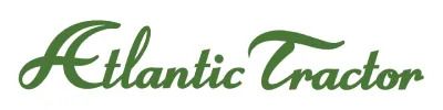 Atlantic Tractor logo, green script on white background.