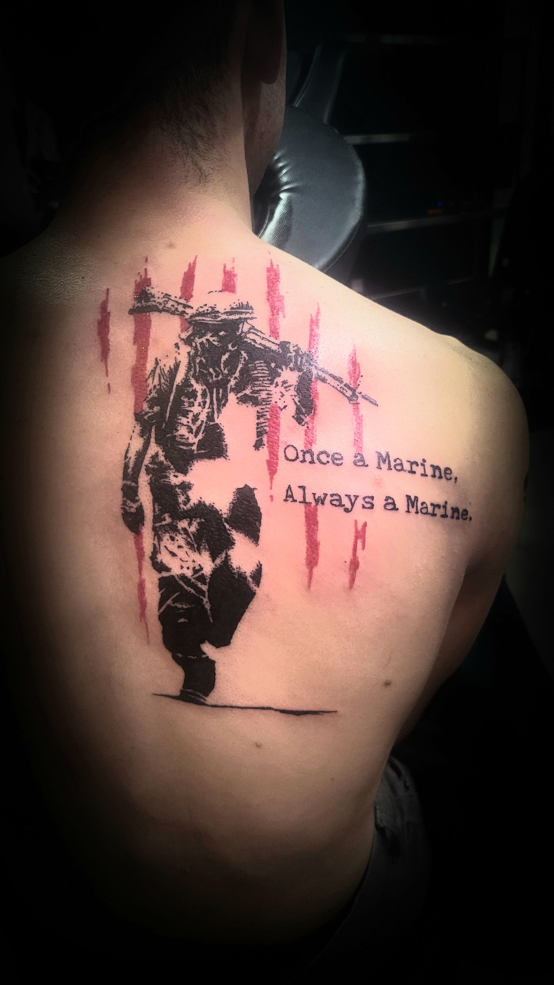 A tattoo by Richard in Fort Worth, TX at The Bearded Moon Tattoo Studio